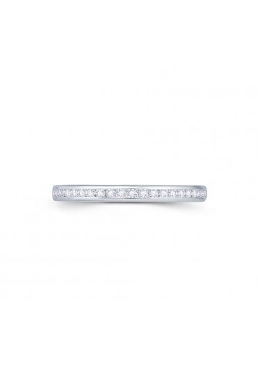 18ct White Gold Channel Set Diamond Ring Diamond Weight: 0.15 Carats