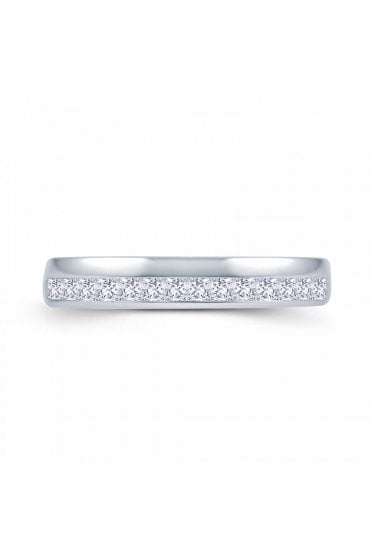 18ct White Gold Channel Set Diamond Ring Diamond Weight: 0.45 Carats