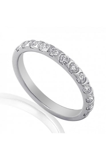18ct White Gold Diamond Wedding Ring 0.26ct Round Brilliant Cut