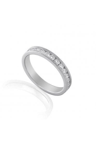 18ct White Gold Diamond Wedding Ring 0.33ct Round Brilliant Cut