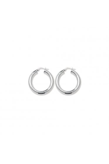 925 Sterling Silver Hoops Rhodium Plated