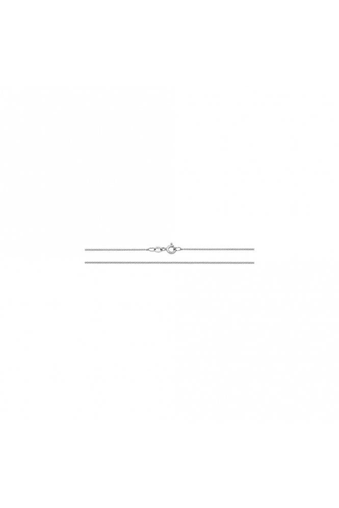 9ct White Gold Close Curb Link Chain Length of Chain: 20 Inches