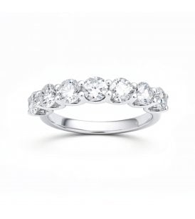9ct White Gold Lab Grown Diamond Eternity Ring Lab Grown Diamond Round Brilliant Cut, SR40949W-M