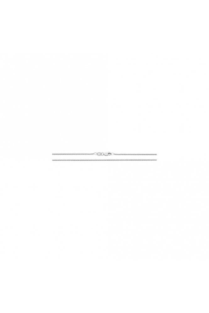 9ct White Gold Spiga Chain Length of Chain: 16 Inches