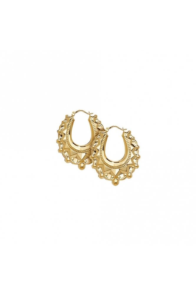 9ct Yellow Gold Creole Earrings