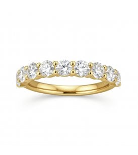 9ct Yellow Gold Lab Grown Diamond Eternity Ring Lab Grown Diamond Round Brilliant Cut, SR003104Y-N