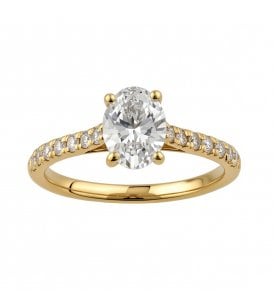 9ct Yellow Gold Lab Grown Diamond Ring SR008863Y-M