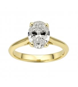 9ct Yellow Gold Lab Grown Diamond Solitaire Ring SR011014Y-M