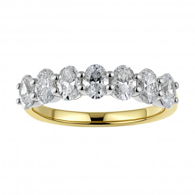 9ct Yellow & White Gold Lab Grown Diamond Eternity Ring SR011101YW-M