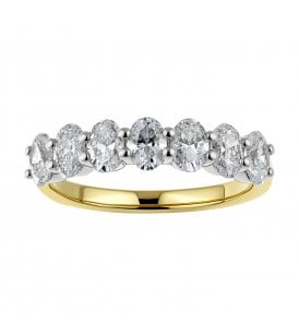 9ct Yellow & White Gold Lab Grown Diamond Eternity Ring SR011101YW-M