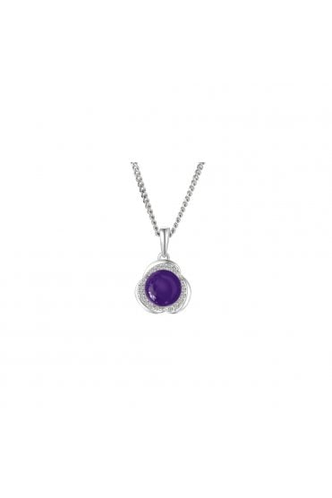Amore Amethyst Necklace 925 Sterling Silver 9228SILCZ/AM