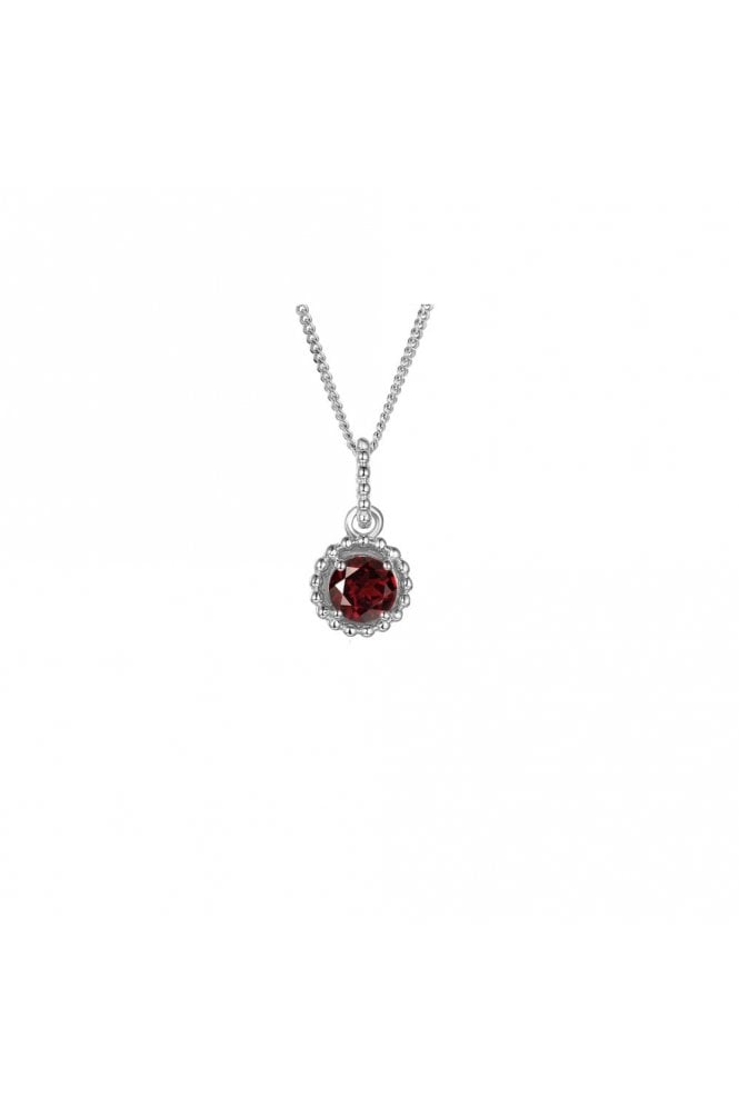 Amore Garnet Necklace 5006SILGT