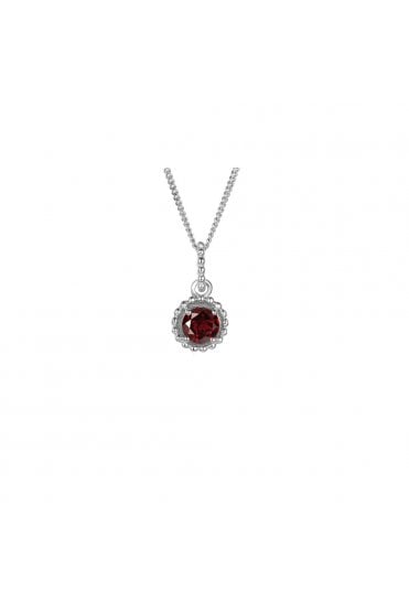 Amore Garnet Necklace 5006SILGT