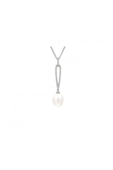 Amore Pearl Necklace 925 Sterling Silver 9084PSILCZ/PL