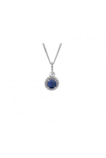 Amore Sapphire Necklace 925 Sterling Silver 5006SILS