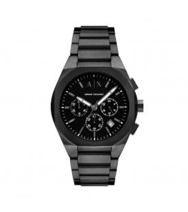 Armani Exchange Rafael Chronograph Watch Stainless Steel Case with Black PVD Coating, AX4183