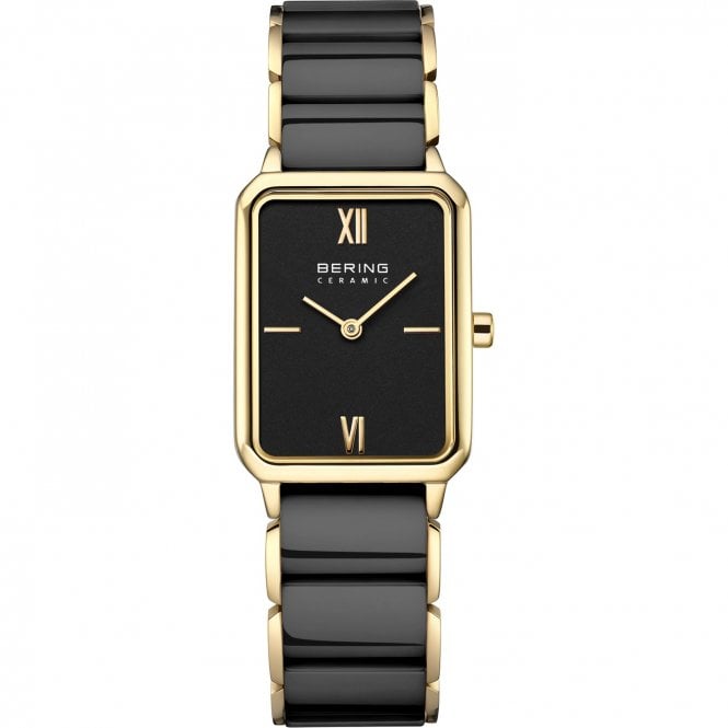 Bering Ceramic Polished Gold Colour Case, 17423-741