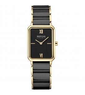 Bering Ceramic Polished Gold Colour Case, 17423-741