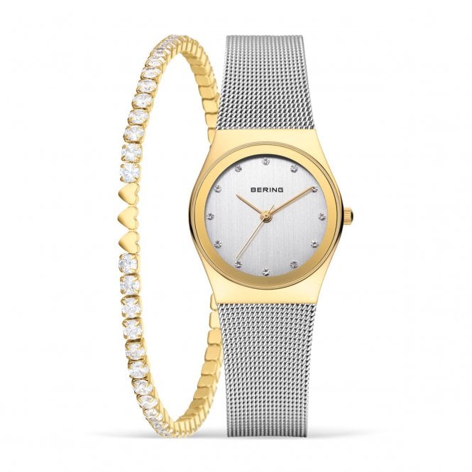 Bering Classic Gift Set Polished Gold Colour Case, 12927-001-GWP