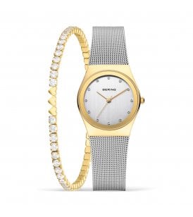 Bering Classic Gift Set Polished Gold Colour Case, 12927-001-GWP