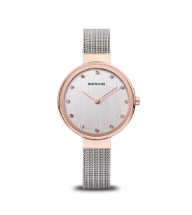 Bering Classic Mesh Rose Gold Plated Case 12034-064