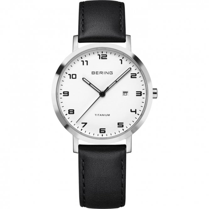 Bering Titanium Silver Colour Titanium Case, 18634-404