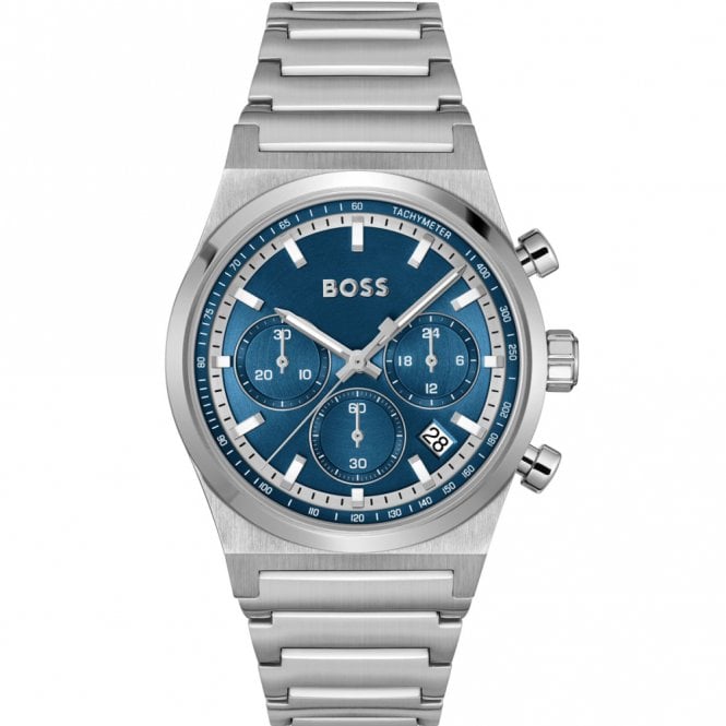 Boss Candor Chronograph Watch Stainless Steel Case, 1514250