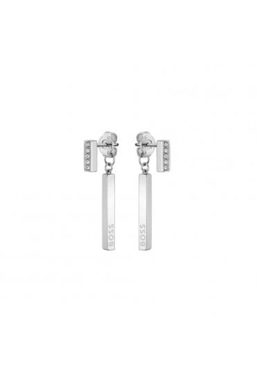 Boss Ladies Saya Earrings Stainless Steel with Crystals, 1580282