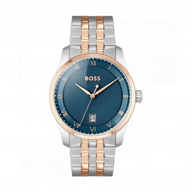 Boss Principle Watch Stainless Steel and Rose Gold PVD Case, 1514135