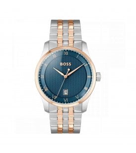 Boss Principle Watch Stainless Steel and Rose Gold PVD Case, 1514135