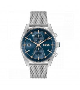 Boss Skytraveller Chronograph Watch Stainless Steel Case, 1514149