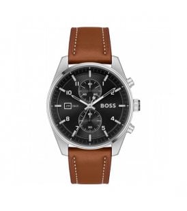Boss Skytraveller Chronograph Watch Stainless Steel Case, 1514161
