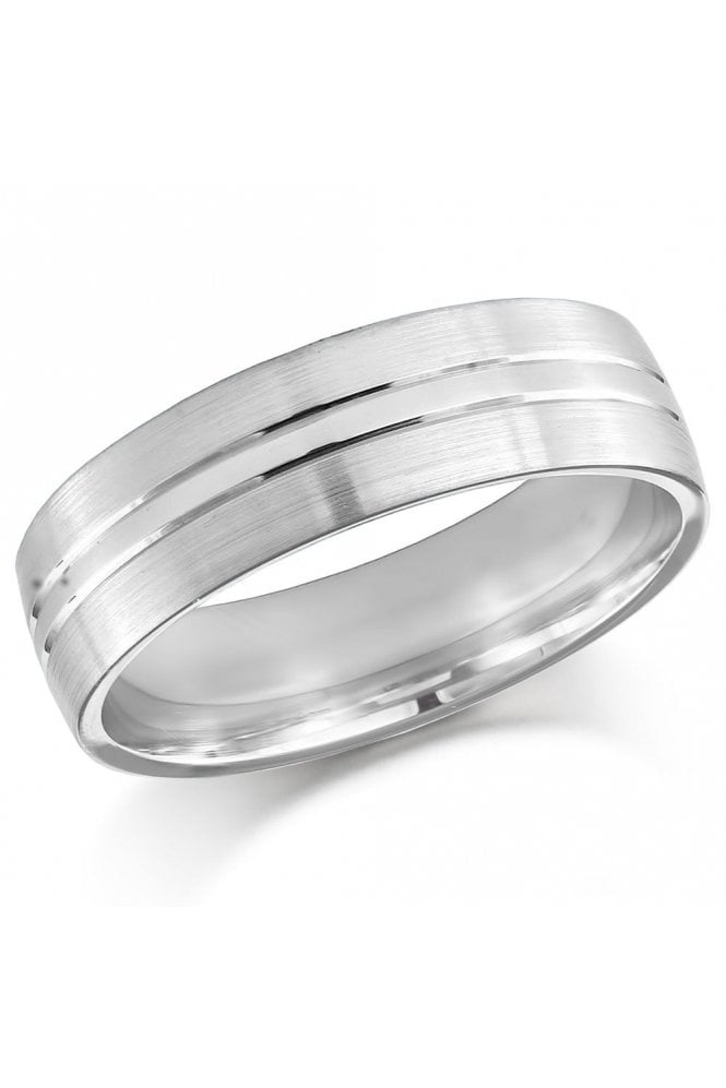 Brown & Newirth Palladium Neptune Wedding Ring 5mm UK Ring Size: S and a Half
