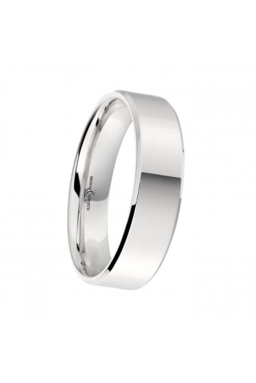 Brown & Newirth Palladium Wedding Ring UK Ring Size: T, Band Width: 5mm
