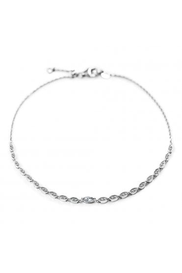CARAT* London Cassidy Bracelet 925 Sterling Silver, Rhodium Plated, CB925W-CALL