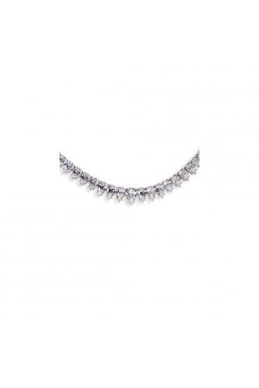 Carat* London Pear Exquisite Necklace 925 Sterling Silver, Stone Weight: 36.3 Carats 22223-1