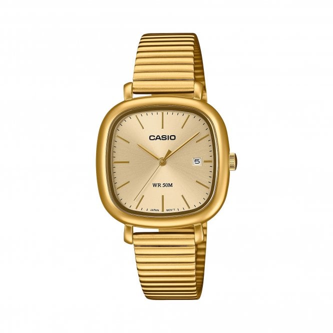 Casio Classic Design Watch Yellow Gold Ion Plated Case, LTP-B166G-9AVEF