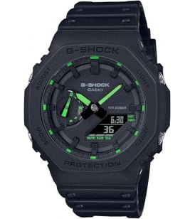 Casio G-Shock Black Analogue & Digital Carbon Core Guard Structure, GA-2100-1A3ER