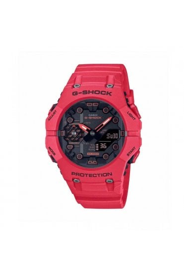 Casio G-Shock Red Analogue-Digital Bluetooth® Enabled GA-B001-4AER