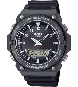 Casio Solar Analogue & Digital Illuminator Watch LED Light, AQ-S820W-1AVEF