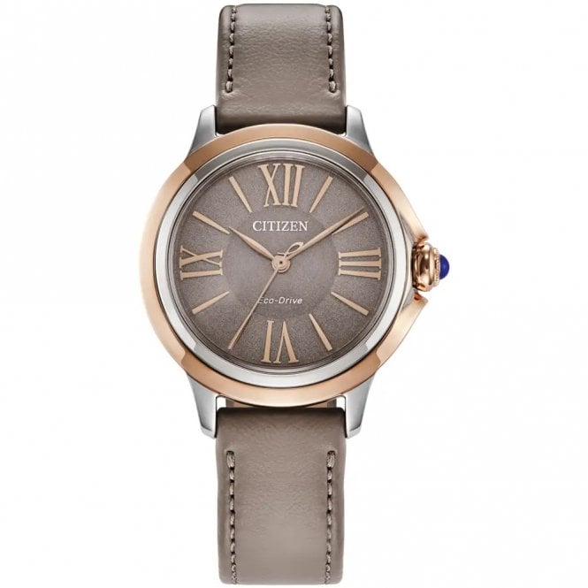 Citizen L Ceci Watch 32mm Stainless Steel Rose Gold Tone Case, EM1166-01Z