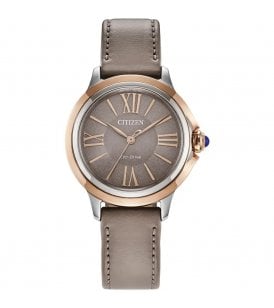 Citizen L Ceci Watch 32mm Stainless Steel Rose Gold Tone Case, EM1166-01Z