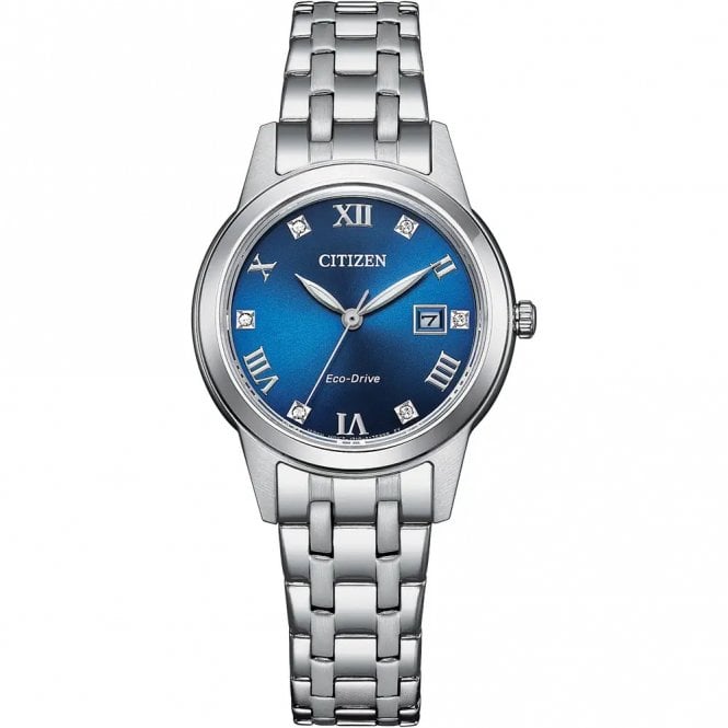 Citizen Silhouette Crystal Watch 29mm Silver Tone Stainless Steel Case, FE1240-81L