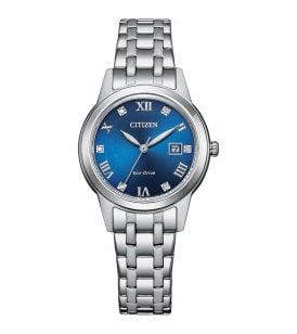 Citizen Silhouette Crystal Watch 29mm Silver Tone Stainless Steel Case, FE1240-81L