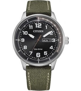 Citizen Weekender Watch Stainless Steel Silver Tone Case, BM8590-10E