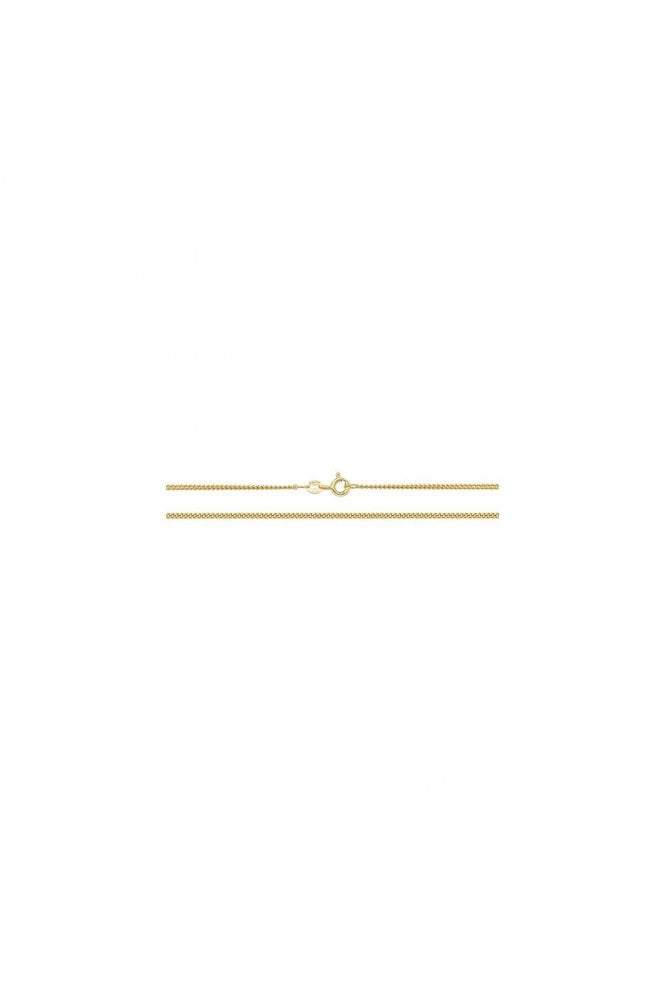 Close Curb Link, 9ct Yellow Gold Chain Length of Chain: 16 Inches