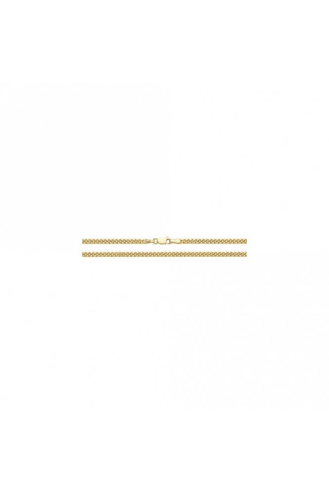 Close Curb Link, 9ct Yellow Gold Chain Length of Chain: 20 Inches