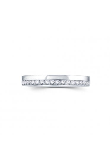 Diamond Set Platinum Ring 950 Platinum