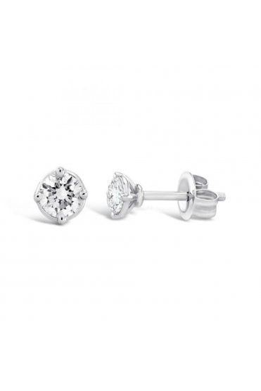 Diamond Stud Earrings 9ct White Gold