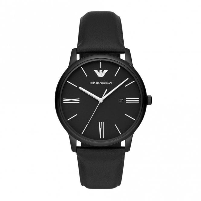 Emporio Armani Minimalist Watch Black PVD Coating, AR11573